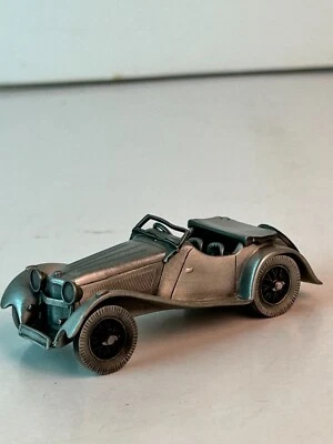 Danbury Mint 1:43 Scale Pewter 1936 Jaguar SS 100 Roadster - Image 1 of 4