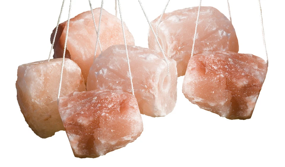 Makana Salzlecksteine für Tiere, 6 Stück, je 2,5 kg mit Seil - Bild 1 von 1