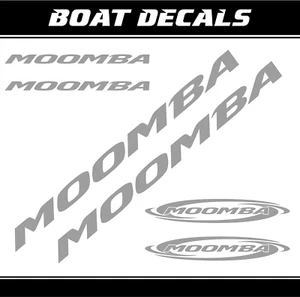 Juego de pegatinas de barco Moomba 40" repuesto calcomanía XL wakeboard vinilo marino ORACAL - Imagen 1 de 11