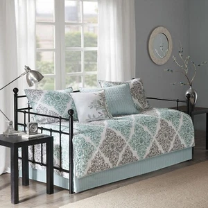Juego de 6 fundas reversibles para cama de día Madison Park Claire diseño de doble cara - Imagen 1 de 7