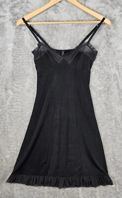 De Colección Victoria's Secret Lencería Pequeña Sexy Little Things Negro Vestido Sin Mangas Quimise Foto 1 de 4