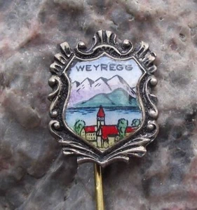 Vintage Weyregg am Attersee Austria Austrian Mountain Lake Resort Pin Badge - Picture 1 of 2
