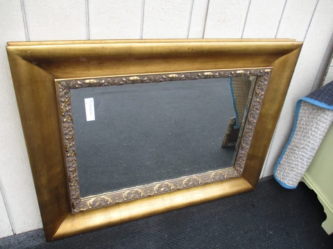 63404 Large Gold UTTERMOST Decorator Beveled Mirror Cover