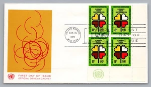 1971 FDC Geneva Cachet Eliminate Racial Discrimination UN#220 United Nations NY - Picture 1 of 2