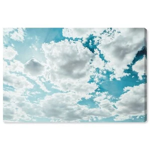 Nature and Landscape Contemporary Sunny Clouds Canvas Wall Art Clear Sky Livi... - Picture 1 of 7