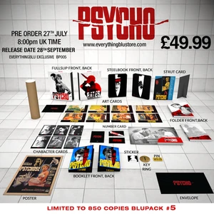 PSYCHO - EVERYTHINGBLU EXCLUSIVE 4K UltraHD BLU RAY STEELBOOK - NEW, Hitchcock - Picture 1 of 1
