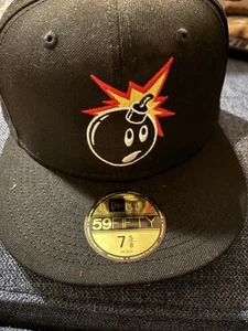 THE HUNDREDS Atom Bomb Black Men’s Baseball Hat Size 7 5/8 BNWT - Picture 1 of 11