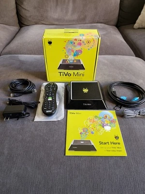 TiVo Mini TCDA93000, Power Supply, Remote, Streaming Media Player TV Movies READ - Image 1 of 4