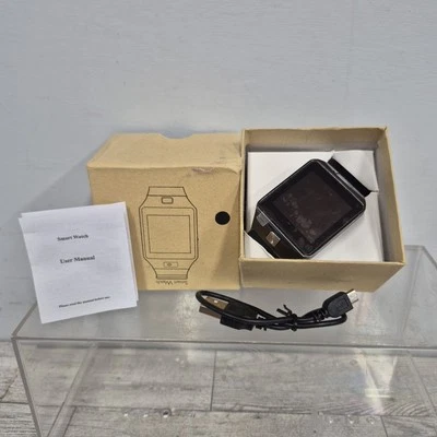 Black Touch Screen Smart Watch Men Women Bluetooth Smartwatch Unbranded - Image 1 of 4