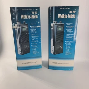2 Realistic TRC-207 40 Channel Portable CB Radio Walkie Talkie 5 Watt 2 Way  - Picture 1 of 6