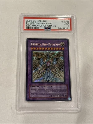 PSA 9 Yu-Gi-Oh Elemental Hero Divine Neos CSOC-EN098 Secret Rare - Image 1 of 2