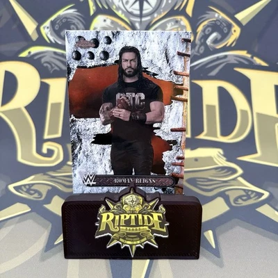 Roman Reigns WWE x Cactus Jack Topps Chrome 2025 Base White Refractor #25 - Image 1 of 3