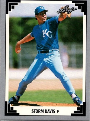 1991 Leaf Storm Davis #161 Kansas City Royals - Image 1 of 2