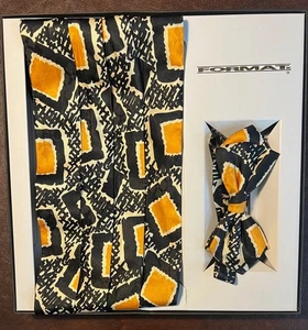 Precioso conjunto de cumberbund marca formato para hombre -- negro y dorado -- nuevo - Imagen 1 de 3