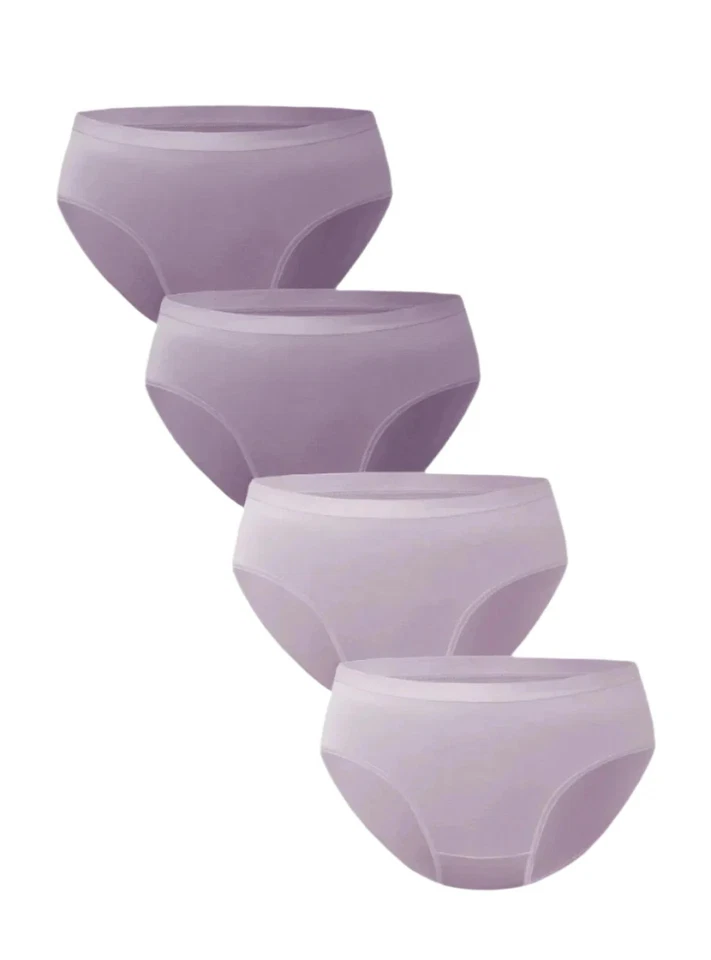 Paquete de 4 conjuntos de bikini de bambú rayón - Ropa interior para mujer David Archy que absorbe la humedad Foto 1 de 4