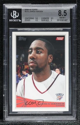2009-10 Topps James Harden #319 BGS 8.5 Rookie RC - Image 1 of 2