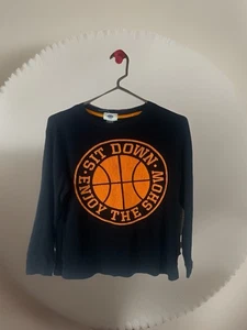 Old Navy Jungen Größe 8 M Baumwolle Langarm Basketball Thermo Waffel Strick Shirt - Bild 1 von 7