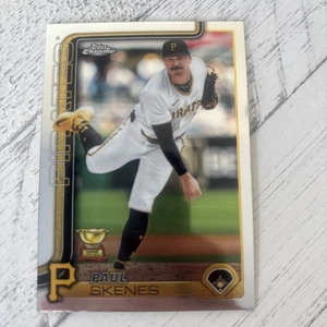 2025 Topps Chrome - White uniform 300 Paul Skenes (RC) - Picture 1 of 2