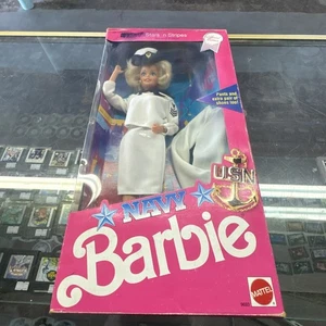 Mattel Barbie Stars 'n Stripes Navy Puppe 1990 versiegelt hat Paketschaden 9693 - Bild 1 von 15