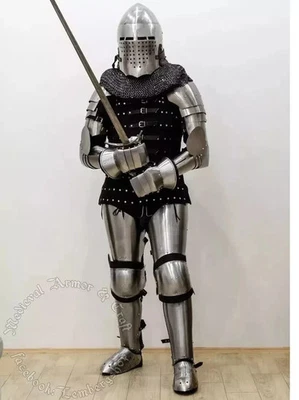 Full set of knight armor "Footman".Buhurt medieval armor, Ukrainian quality. HMB - Image 1 of 4