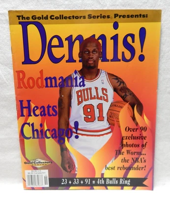 Revista Dennis Rodman Gold Collectors Series Chicago Bulls Foto 1 de 4