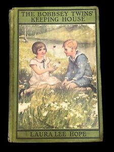 1925 book,The Bobbsey Twins Keeping House Laura Lee Hope Grosset Dunlap Exc Cond