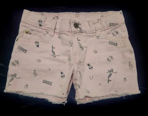 Girls Denim Cut-Off Jean Shorts Size 7  Carters Pink Mermaids Summer - Picture 1 of 5