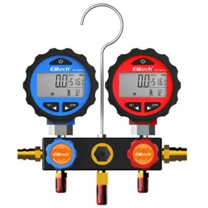Juego de 2 vías con mangueras de colector de aire acondicionado Elitech DMG-3 - Imagen 1 de 8