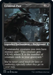 [4x] Criminal Past - Foil Etched Near Mint, English Commander Legends: Battle Fo - Picture 1 of 1