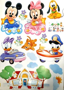 Micky Maus Wandtattoo Wandsticker XXL Baby Mickey Mouse Kinderzimmer Minnie - Bild 1 von 11