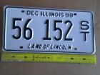 *License Plate, Illinois, Land of Lincoln, Dec 1998, 56 152 ST