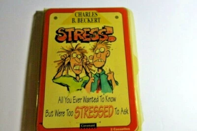 Stress Cassette Tapes set of 2 Charles B Beckert PH D New Old Stock 1992 Vintage - Image 1 of 2