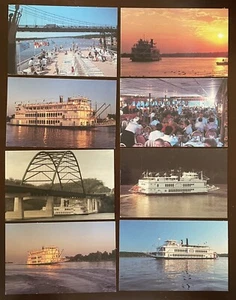Mississippi Belle II Quad City Queen Roberts River Steam Boat Rides Postcard Lot - Picture 1 of 6
