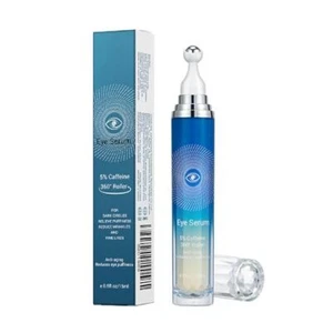 5% Caffeine Eye Serum, Anti-Aging Under Eye Roller Cream for Dark Circles Puffin - Picture 1 of 7