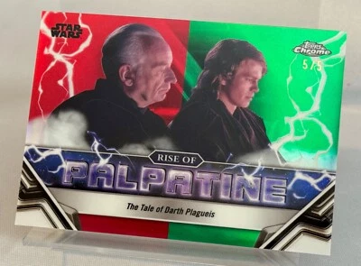 2024 Topps Star Wars Chrome, Rise of Palpatine Dathomir Red Refractor Card #5/5 - Image 1 of 4