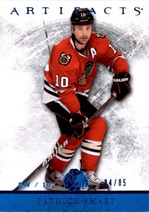 2012-13 Artifacts Sapphire #72 Patrick Sharp /85