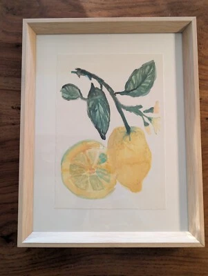 POTTERY BARN Summer Citrus Framed Print #1 - 14x18" - OPEN BOX - Image 1 of 3