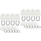  20 Pcs Curtain Runners Wheel Track Roller with Hook Accessories