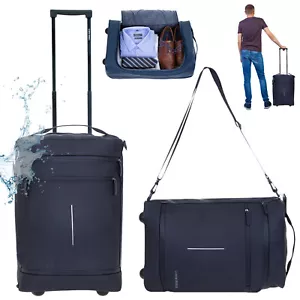 Trolley Handgepäck Koffer Tasche New Rebels Harper Plane 50 IATA 00 Schwarz +g - Bild 1 von 12