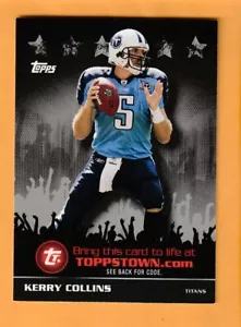 Kerry Collins Tennessee Titans 2009 Topps Town Silver #TTT20 Penn State - Imagen 1 de 2