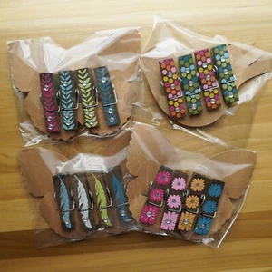 Recollections ~ Decorated Clothespins ~ Wood Embellishments ~ LOT 16 Pc - Picture 1 of 11