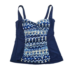 Neu mit Etikett - Maxine of Hollywood schulterfrei geraffter Tankini Badeanzug Oberteil, Größe 8 - Bild 1 von 10