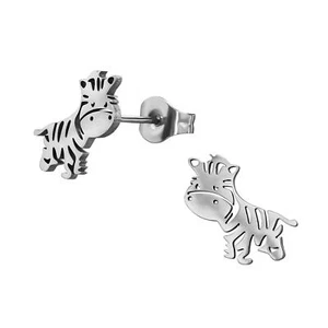 Pendientes niños cebra acero quirúrgico niña para joyería regalo - Imagen 1 de 5