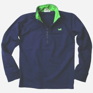 Wes & Willy Jack Thomas French Terry Quarter Zip Boys - Midnight - Picture 1 of 1