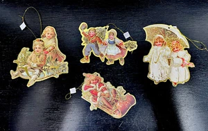 CHRISTMAS EVE INC 1983 Stanzkarton Weihnachtsschmuck Set ~ 4 Vintage NEU - Bild 1 von 13