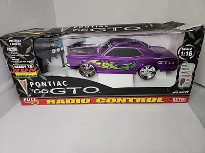Vintage Eztec 66 Pontiac GTO - 1:16 Scale Radio Control Car - RARE New in Box - Image 1 of 4