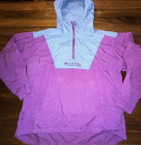 Vintage Columbia Windbreaker Pullover 80s Japan Girls 14/16 - Picture 1 of 12