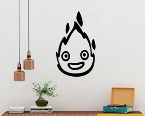 Calcomanía de vinilo calcomanía de arte de pared diseño inspirado en anime Howls Moving Castle Flame - Imagen 1 de 5