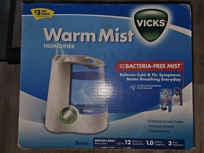 Vicks Warm Mist Humidifier 1 Gal Tank for Small to Medium Rooms - Image 1 of 3