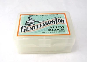 GENTLEMAN JON Alum Block 3.7 oz. NEW Wrapped in Plastic Case - Picture 1 of 4